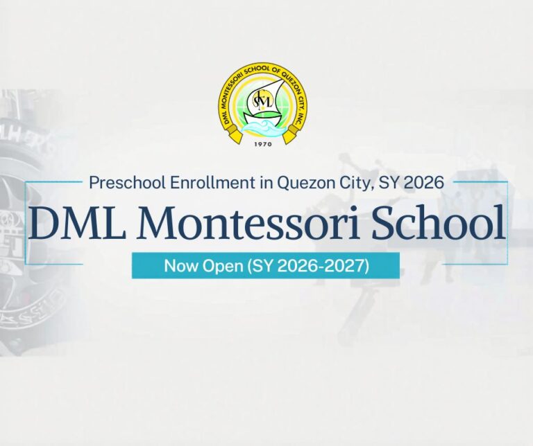 Preschool Enrollment in Quezon City for SY 2026: Now Open at DML Montessori